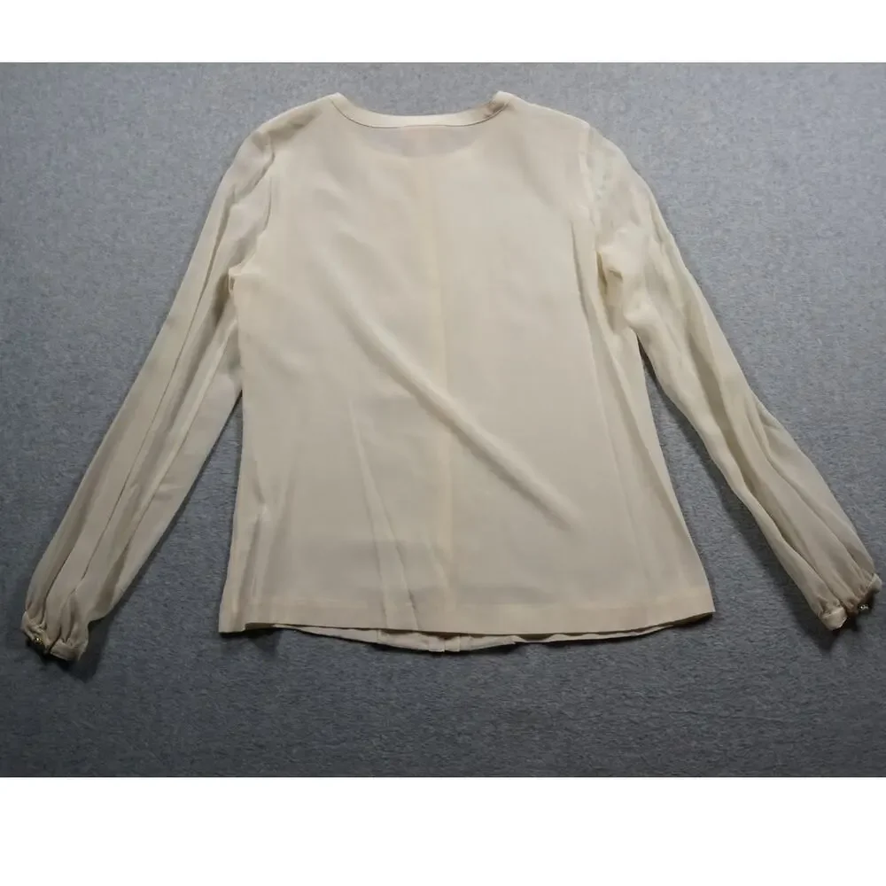 Tory Burch Cream Silk Blouse